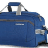 american tourister apex wheel duffle bag in red color