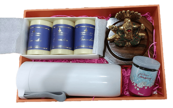 hamper with different corporate gifts